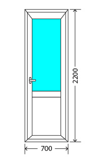 Балконный блок: дверь Exprof S-358 Котельники