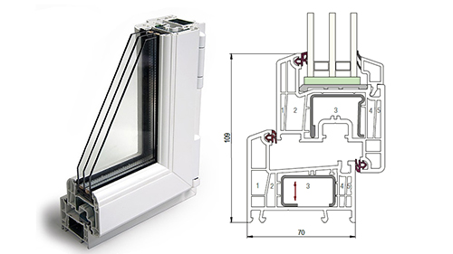 Балконный блок 1500 x 2200 - REHAU Delight-Design 40 мм Котельники